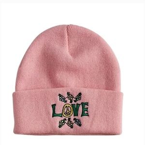 Coney Island Picnic Pink Love Beanie